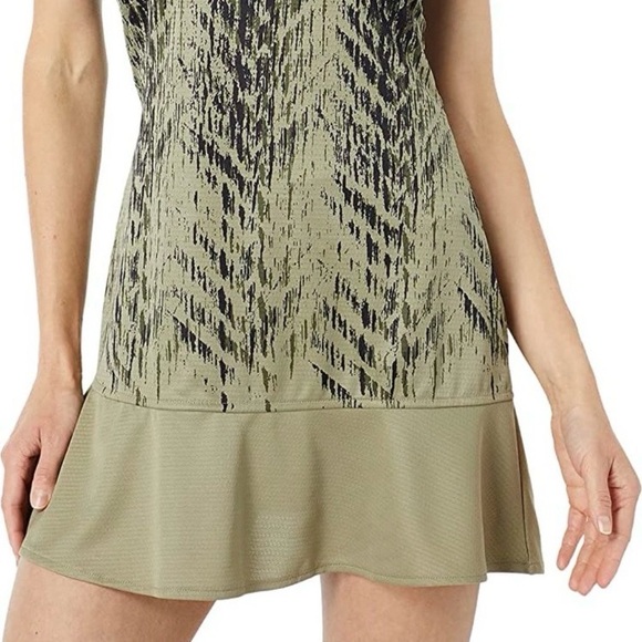 Adidas Primeblue Olive Orbit Army Green Black Tennis Pickleball Dress Sz Medium - Picture 3 of 13